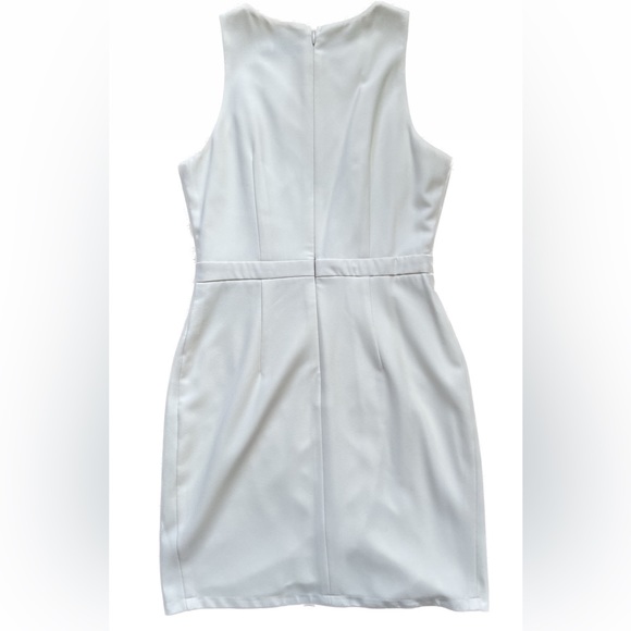 TOBI OFF-WHITE SCALLOP DRESS WITH HIGH NECK LINE (WORN ONCE) - Picture 2 of 3